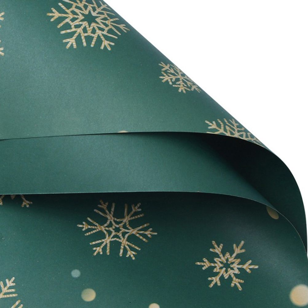 Christmas Kraft Wrapping Paper Christmas Elements Collection Double Sided Wrapping Paper Christmas Gift Box Decoration - Image 1