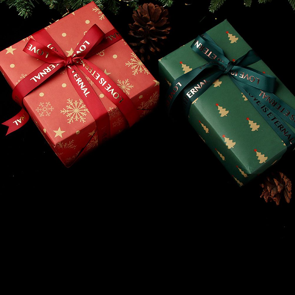 Christmas Kraft Wrapping Paper Christmas Elements Collection Double Sided Wrapping Paper Christmas Gift Box Decoration - Image 4