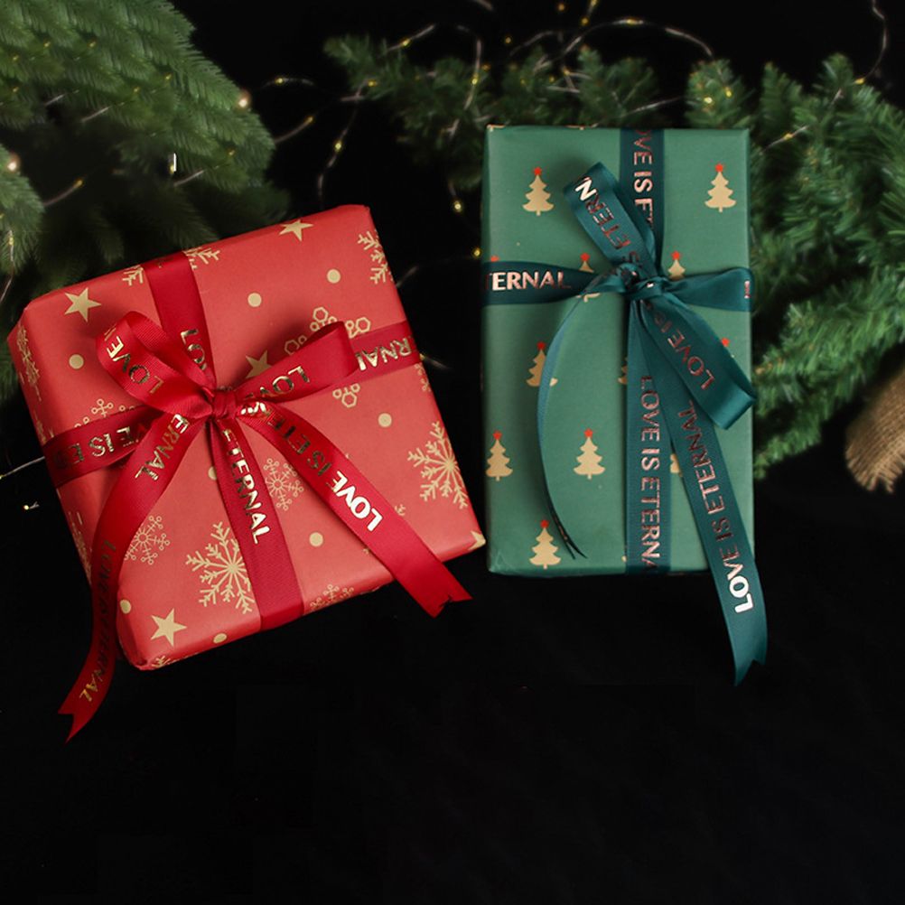 Christmas Kraft Wrapping Paper Christmas Elements Collection Double Sided Wrapping Paper Christmas Gift Box Decoration - Image 6