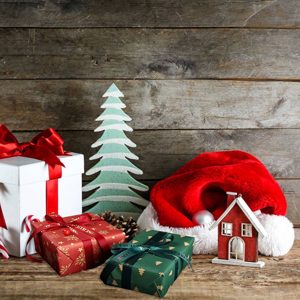 Christmas Kraft Wrapping Paper Christmas Elements Collection Double Sided Wrapping Paper Christmas Gift Box Decoration - Image 7