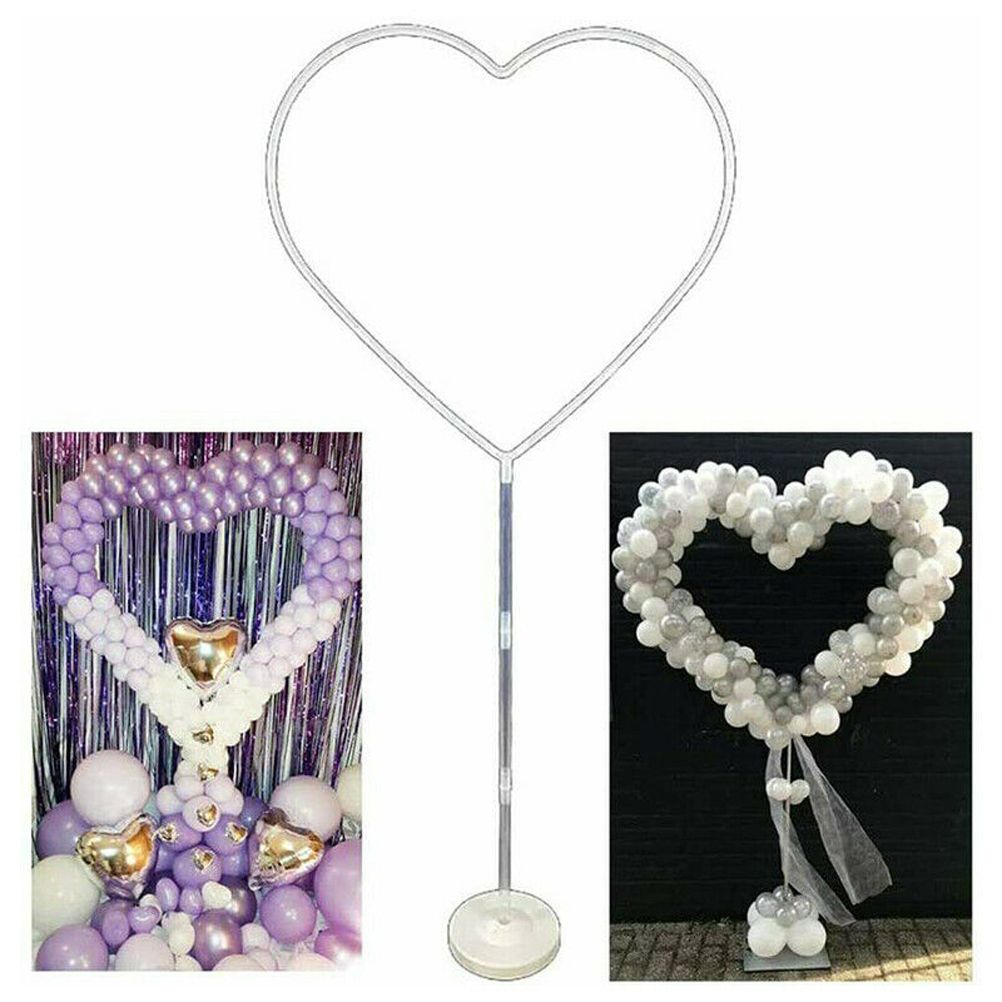 Love Balloon Column Arch Set Heart Balloon Frame Column Holder Stand Decoration For Wedding Birthday Baby Party - Image 1