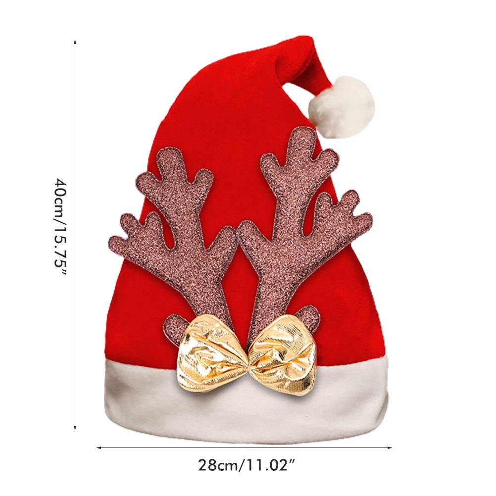 Christmas Santa Claus Hat Warm Cosplay Party Holiday Costume Props Decoration for Kids Children Adult Xmas Gift - Image 2