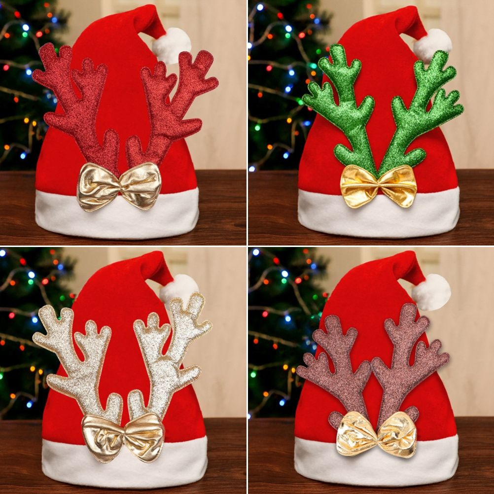 Christmas Santa Claus Hat Warm Cosplay Party Holiday Costume Props Decoration for Kids Children Adult Xmas Gift - Image 4