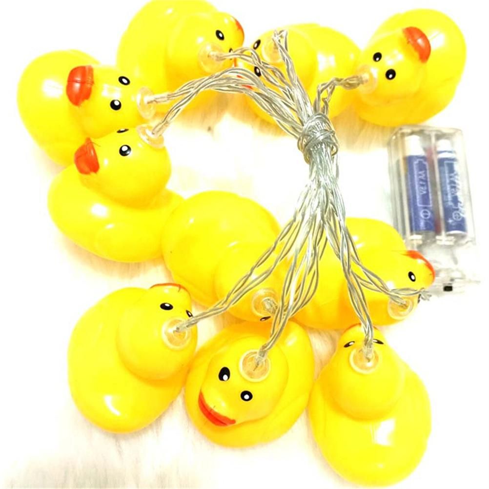 LED String Light Cute Mini Yellow Duck Animal Light String for Garden Terrace and Lawn Party Decoration - Image 1