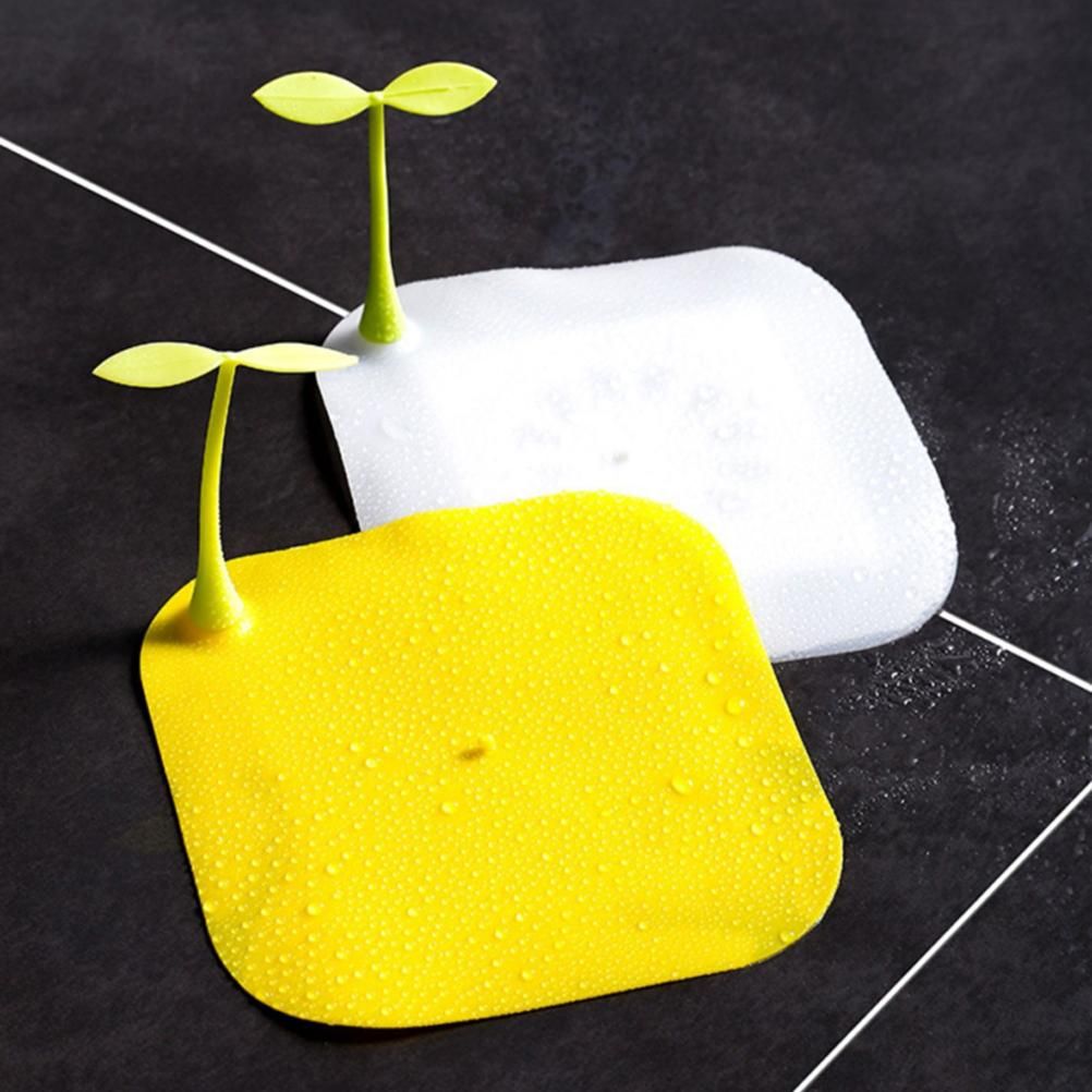 2Pcs Silicone Bean Sprout Floor Drain Cover Deodorant Floor Drain Cover Mat for Bathroom Kitchen Toilet - Image 2