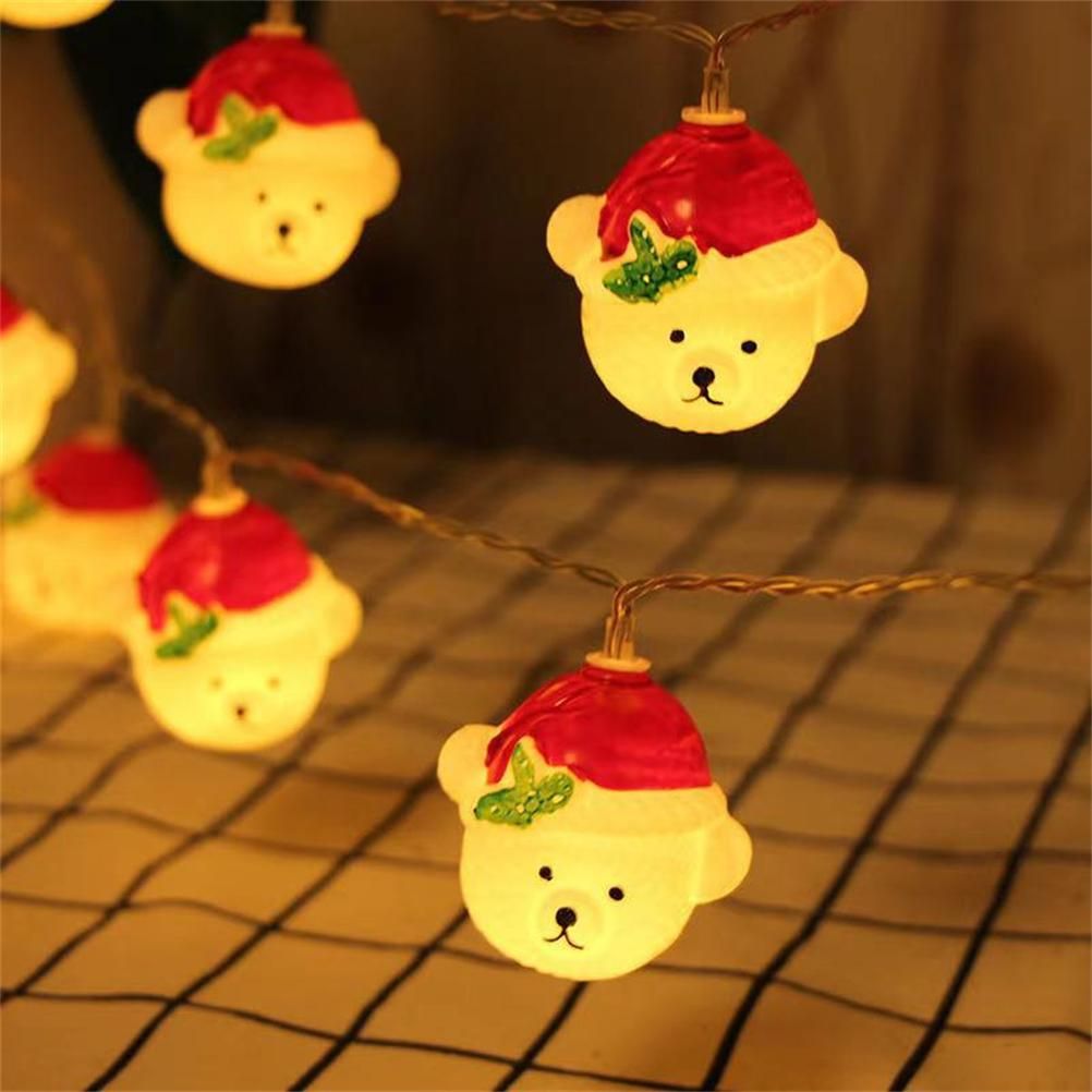 LED Christmas Light Christmas Snow Bear String Lights Home Decoration Lights for Gardens Terraces and Lawns - Image 2