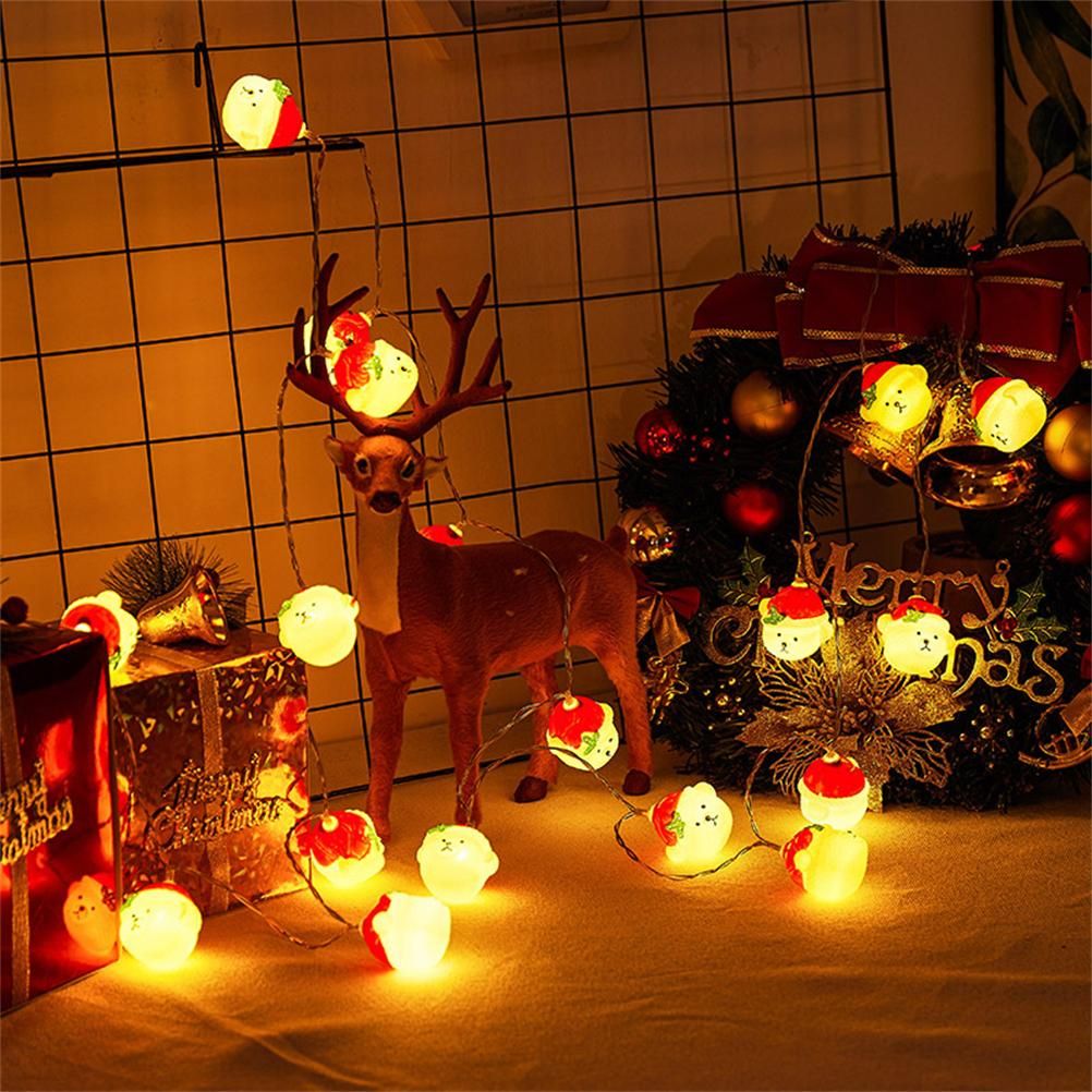 LED Christmas Light Christmas Snow Bear String Lights Home Decoration Lights for Gardens Terraces and Lawns - Image 3