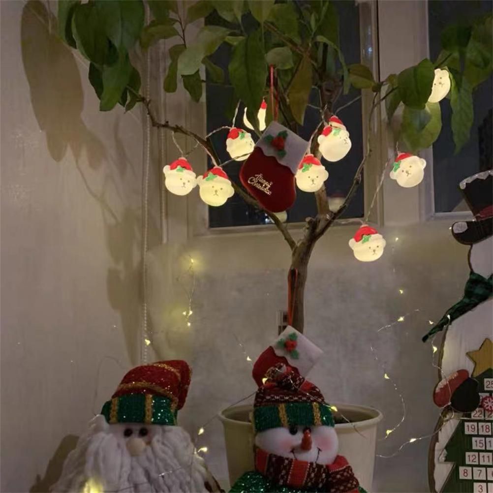 LED Christmas Light Christmas Snow Bear String Lights Home Decoration Lights for Gardens Terraces and Lawns - Image 5