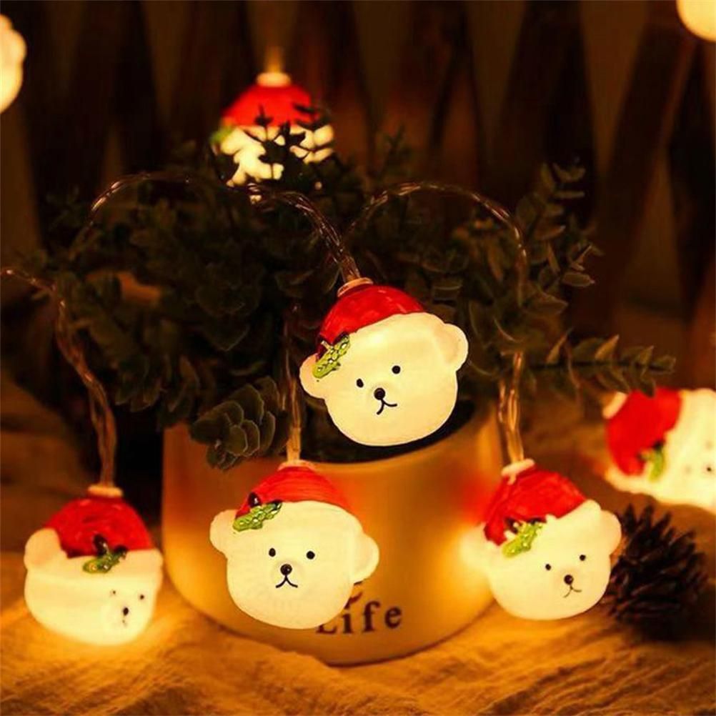 LED Christmas Light Christmas Snow Bear String Lights Home Decoration Lights for Gardens Terraces and Lawns - Image 6