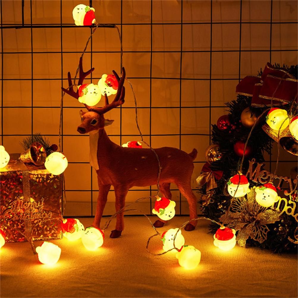 LED Christmas Light Christmas Snow Bear String Lights Home Decoration Lights for Gardens Terraces and Lawns - Image 7