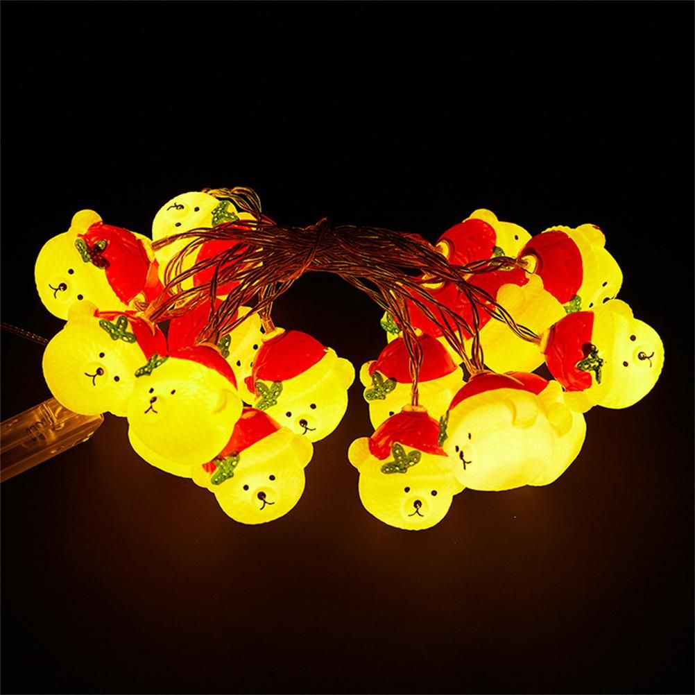 LED Christmas Light Christmas Snow Bear String Lights Home Decoration Lights for Gardens Terraces and Lawns - Image 8