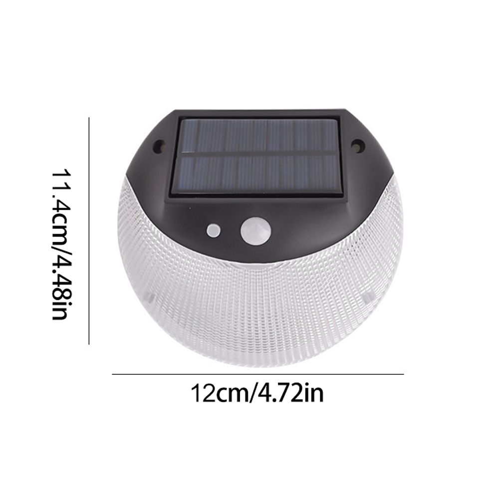 Solar Deck Lighting Round Wall Lights Outdoor Wireless Solar Induction Light for Garden Stair Porches Lighting - Image 2
