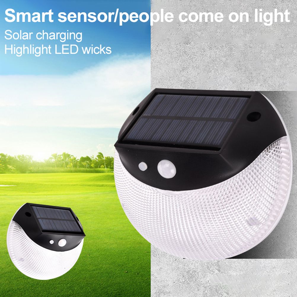 Solar Deck Lighting Round Wall Lights Outdoor Wireless Solar Induction Light for Garden Stair Porches Lighting - Image 6
