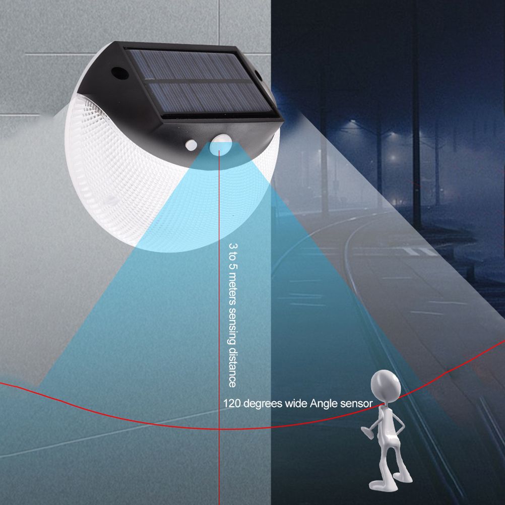 Solar Deck Lighting Round Wall Lights Outdoor Wireless Solar Induction Light for Garden Stair Porches Lighting - Image 8