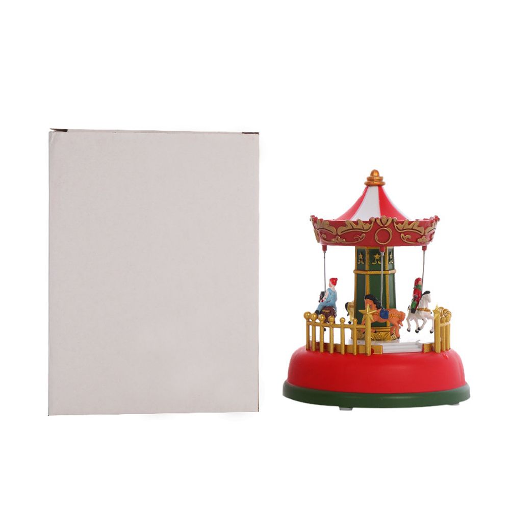 Christmas Mini Music Box Luminous Music Carousel Ferris Wheel Animated Christmas Gift Romantic Desktop Decoration - Image 7