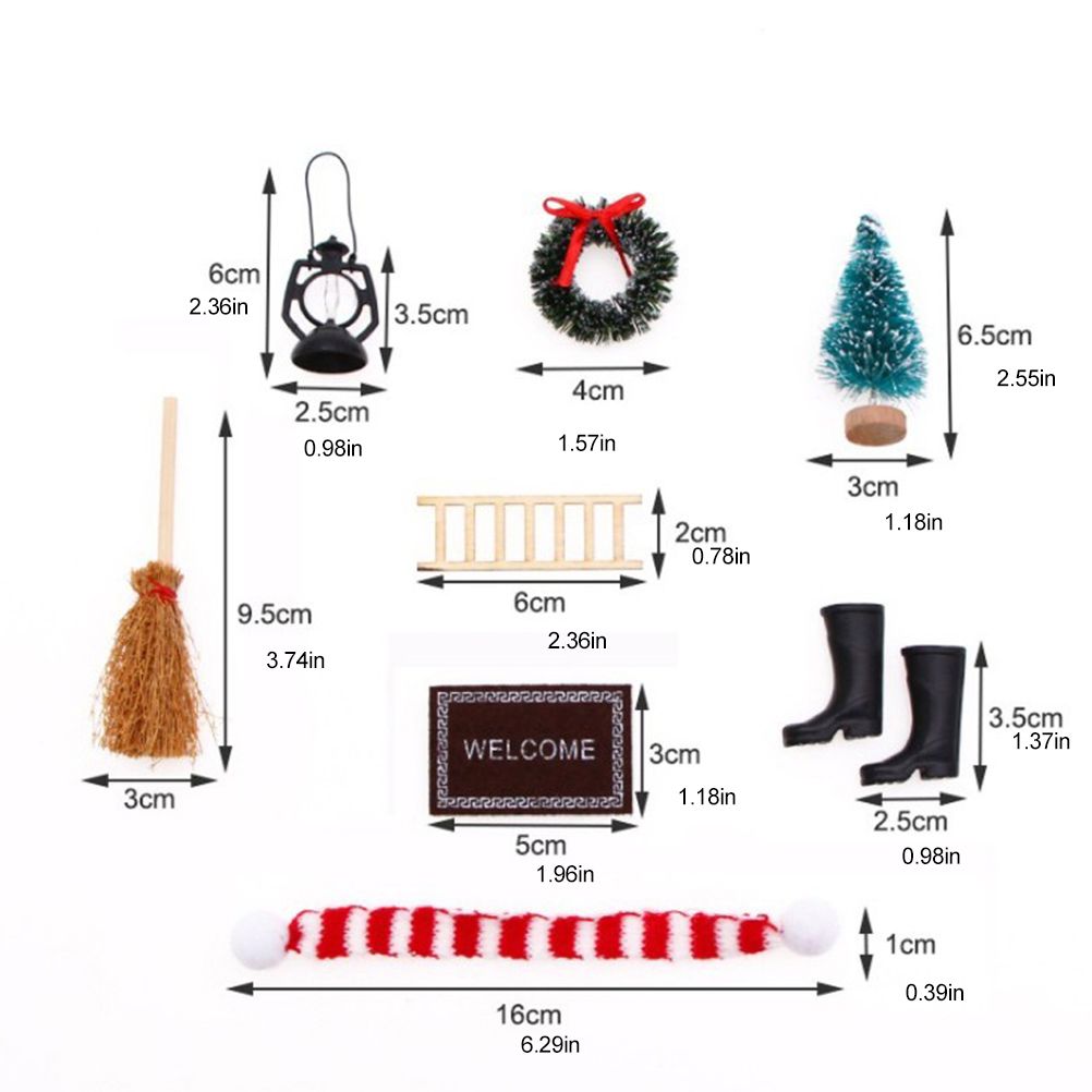 Christmas Decoration Accessories Set Christmas Miniature Ornaments Simulation - Image 2