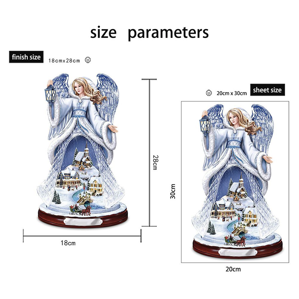 Christmas Santa Window Paste Stickers PVC Angel Merry Christmas Party Wall Stickers - Image 2