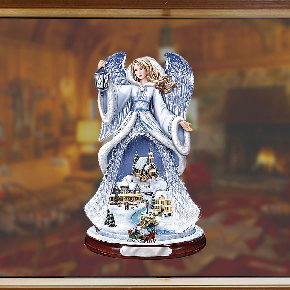 Christmas Santa Window Paste Stickers PVC Angel Merry Christmas Party Wall Stickers - Image 8