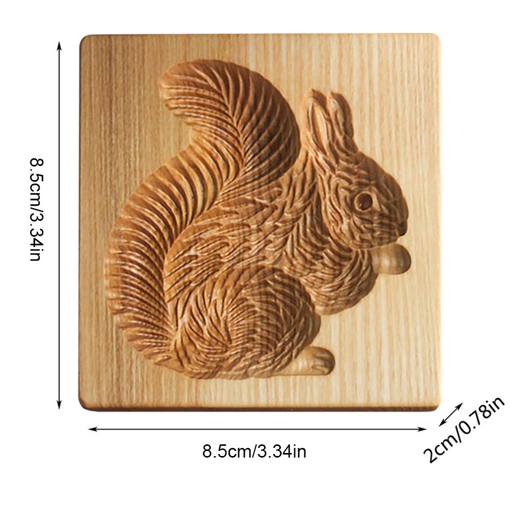 3D Cutter Embossing Mold Christmas Animal Pumpkin Cutter Baking Mold Funny Wooden Molds for Kitchen DIY - Image 2