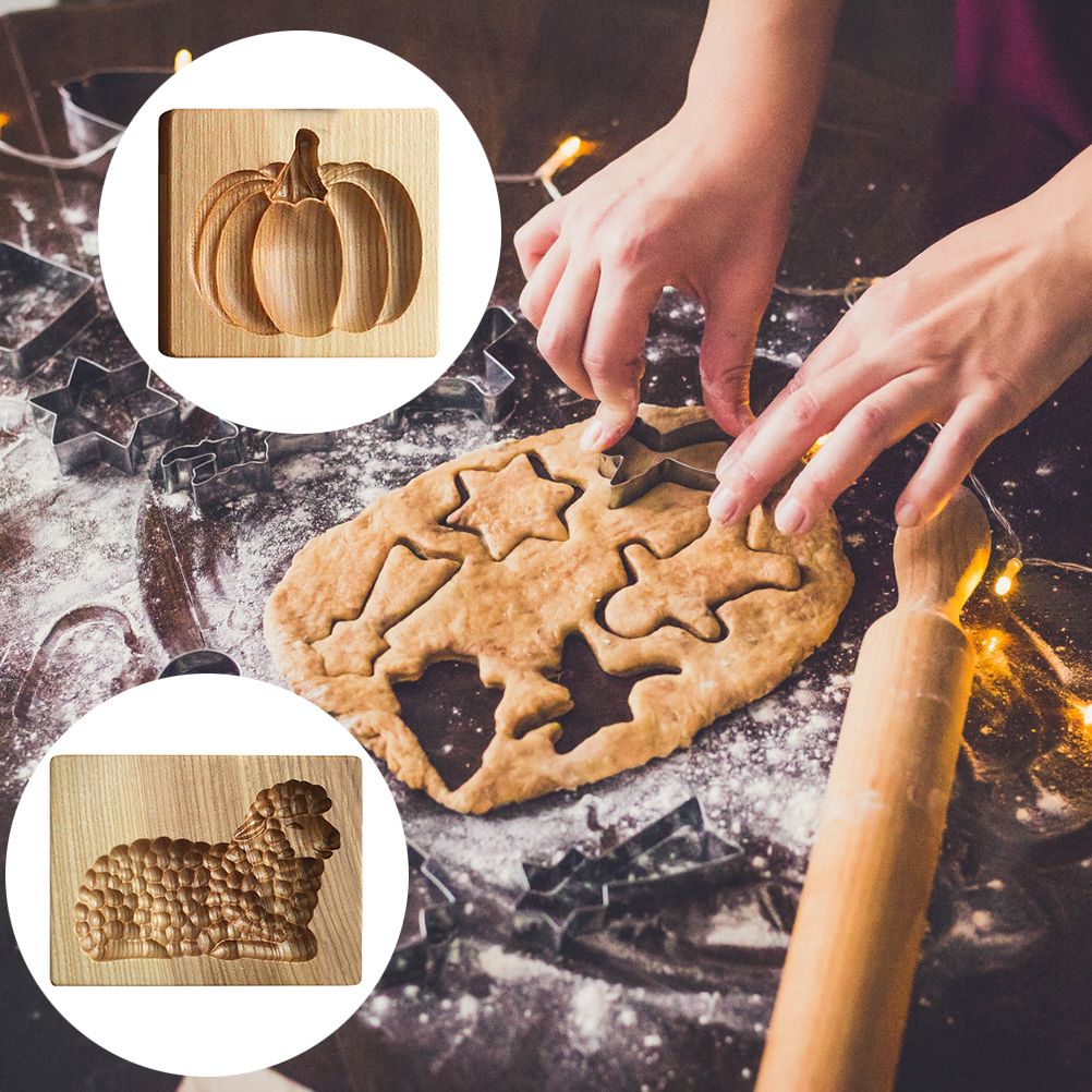 3D Cutter Embossing Mold Christmas Animal Pumpkin Cutter Baking Mold Funny Wooden Molds for Kitchen DIY - Image 6