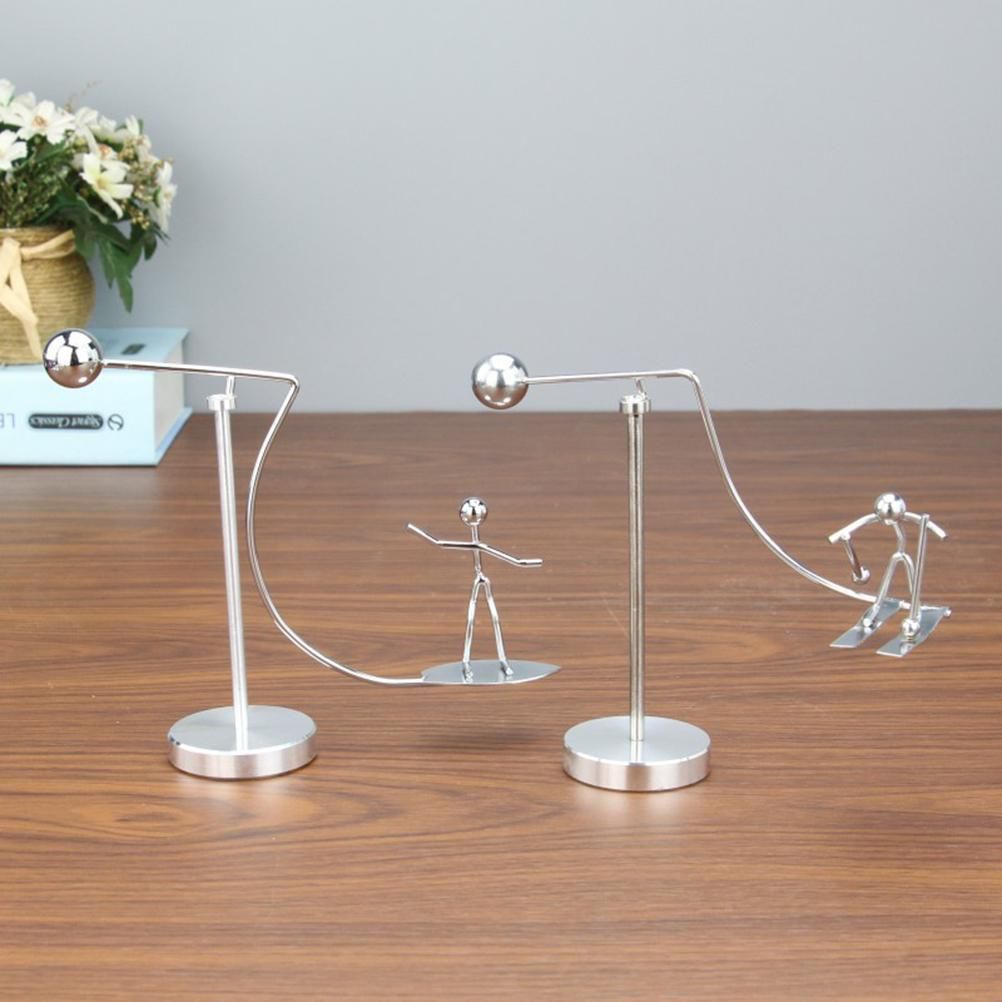 Balance Physics Toy One Foot Man Art Decompressive Science Psychology Home and Office Decor Desk Ornament Toy Surfing - Image 2