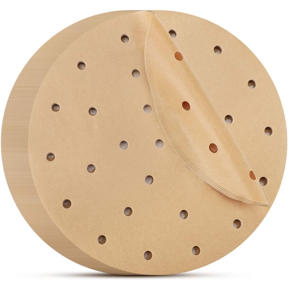 Fryer Liners Waterproof Fryer Filter Paper Fryer Round Perforated Parchment Paper for Fryer - Image 1