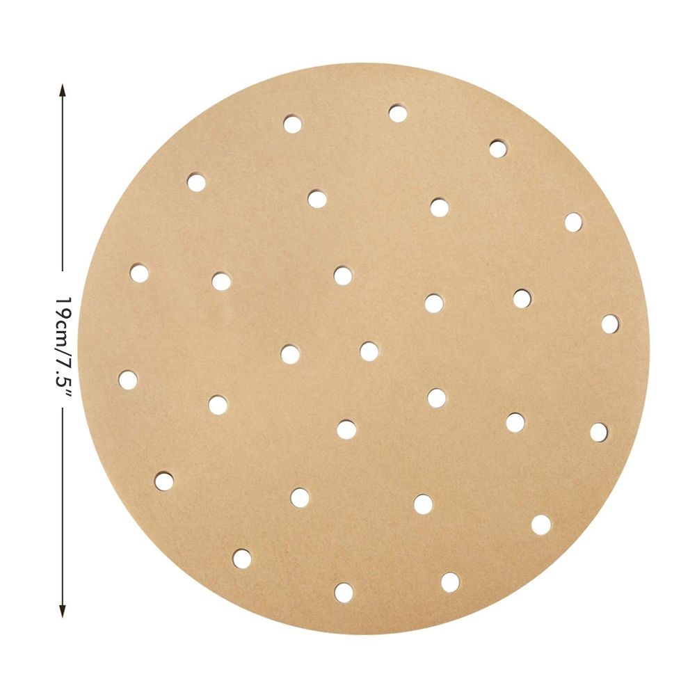 Fryer Liners Waterproof Fryer Filter Paper Fryer Round Perforated Parchment Paper for Fryer - Image 3