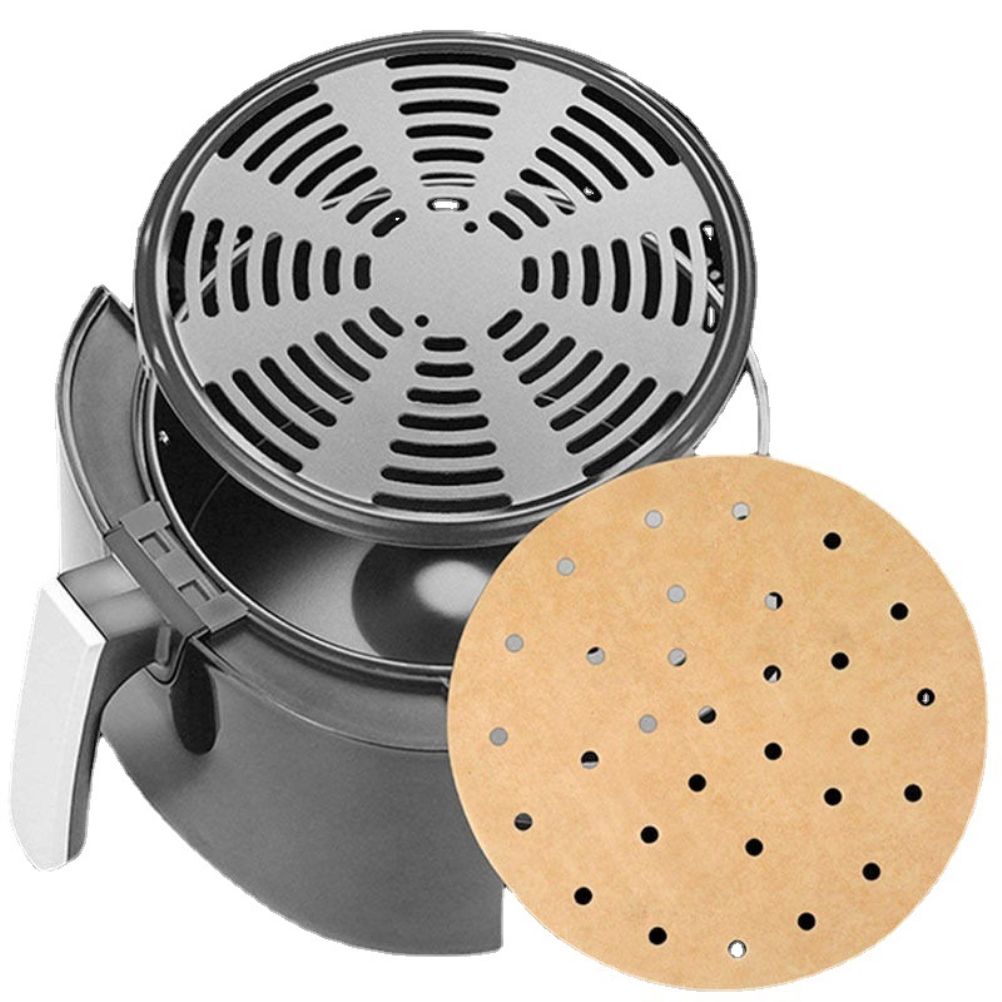 Fryer Liners Waterproof Fryer Filter Paper Fryer Round Perforated Parchment Paper for Fryer - Image 5