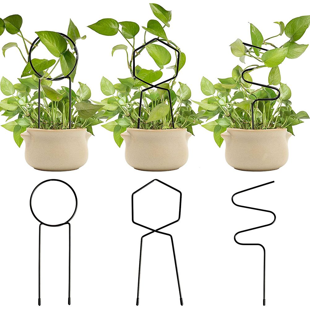 3 Pcs Metal Garden Trellis Climbing Plants Support Indoor Iron Plant Trellis for Ivy Vine Rose Flowers House Plants - Image 1