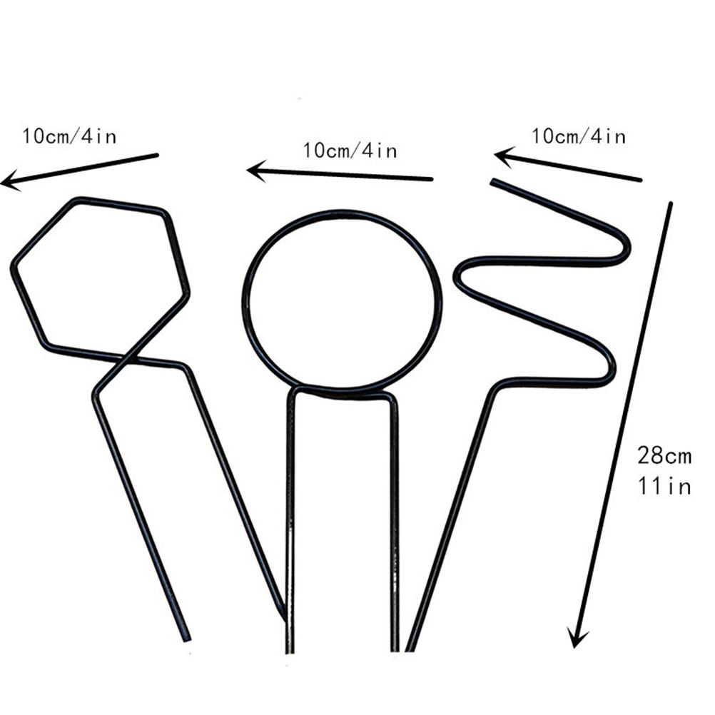 3 Pcs Metal Garden Trellis Climbing Plants Support Indoor Iron Plant Trellis for Ivy Vine Rose Flowers House Plants - Image 3