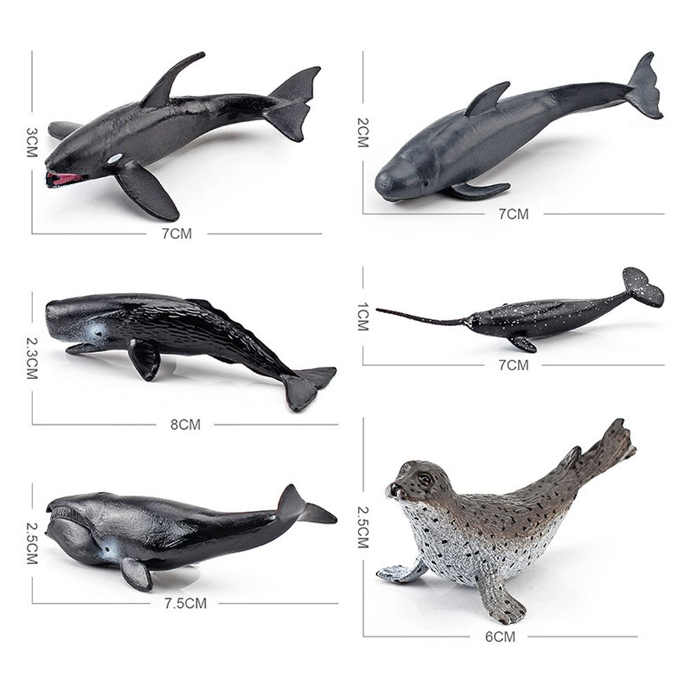12PCS Mini Sea Toys for Kids Plastic Sea Animals Figurines Simulation Ocean Animals Model Decoration - Image 3