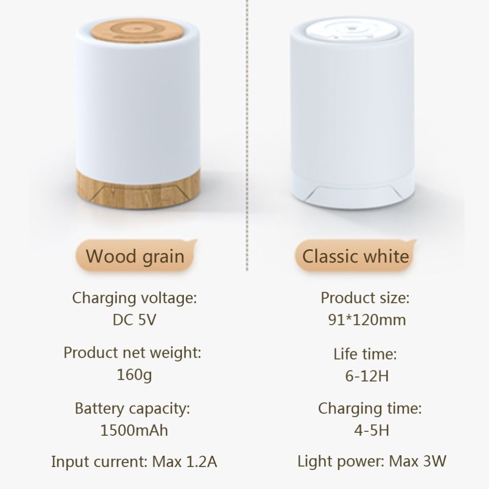 LED Touch Lamp USB Rechargeable Table Bedside Lamps Dimmable RGB Warm White Night Lights for Outdoor Living Room Bedroom Office - Image 5