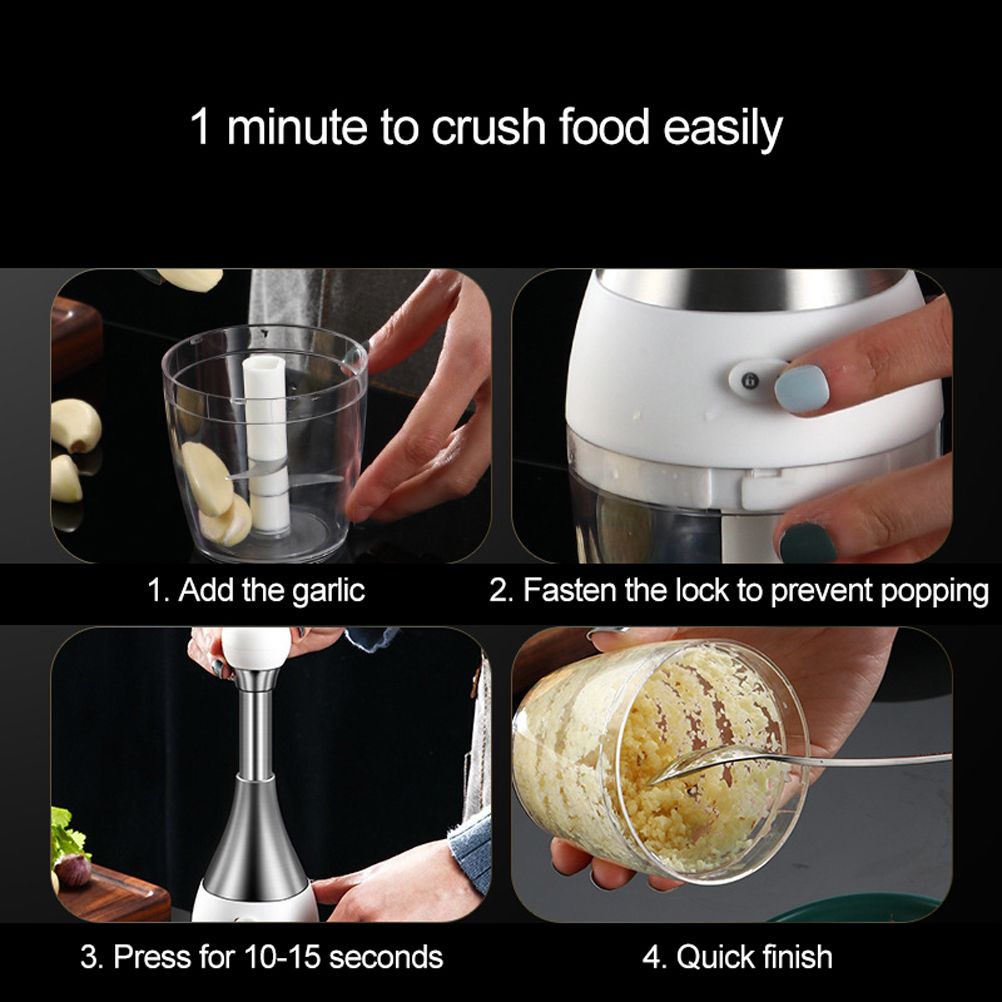 Manual Garlic Press Multi Function Garlic Mincer Garlic Crusher Safe and Easy to Clean Kitchen Tools - Image 5