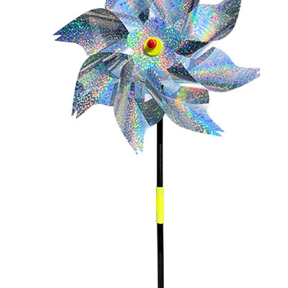 8Pcs Bird Repeller Pinwheel Reflective Garden Plant Flower Bird Repellent Windmill Garden Decoration - Image 7