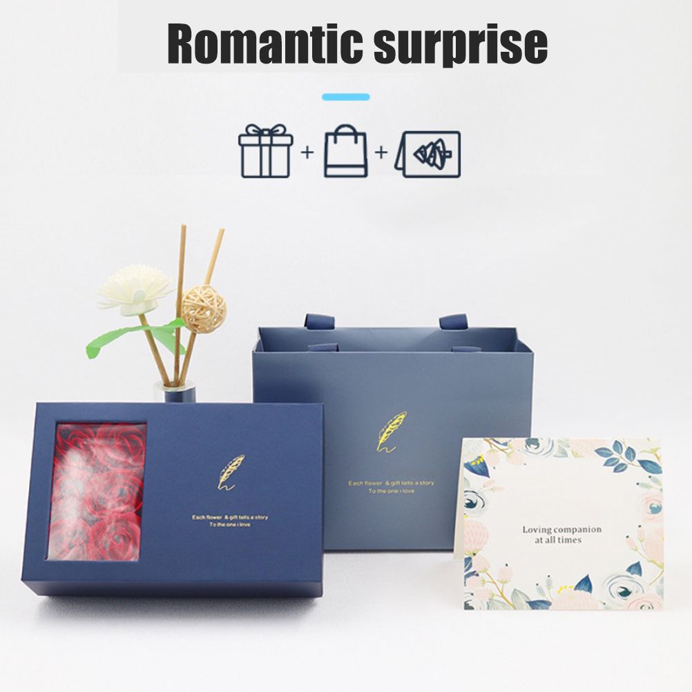 Rose Jewellery Gift Box Real Eternal Roses Handmade Rose Jewellery Storage Box for Girlfriend Wife Wedding Mother's Day - Image 6
