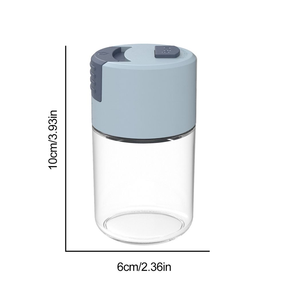 Push Type Salt Shaker Spice Jars with Lid Sealed Dust Proof Seasoning Jar Glass Bottle Kitchen Cooking Tools - Image 2