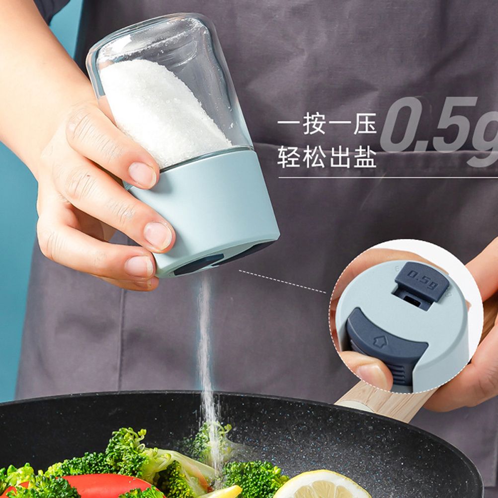 Push Type Salt Shaker Spice Jars with Lid Sealed Dust Proof Seasoning Jar Glass Bottle Kitchen Cooking Tools - Image 6
