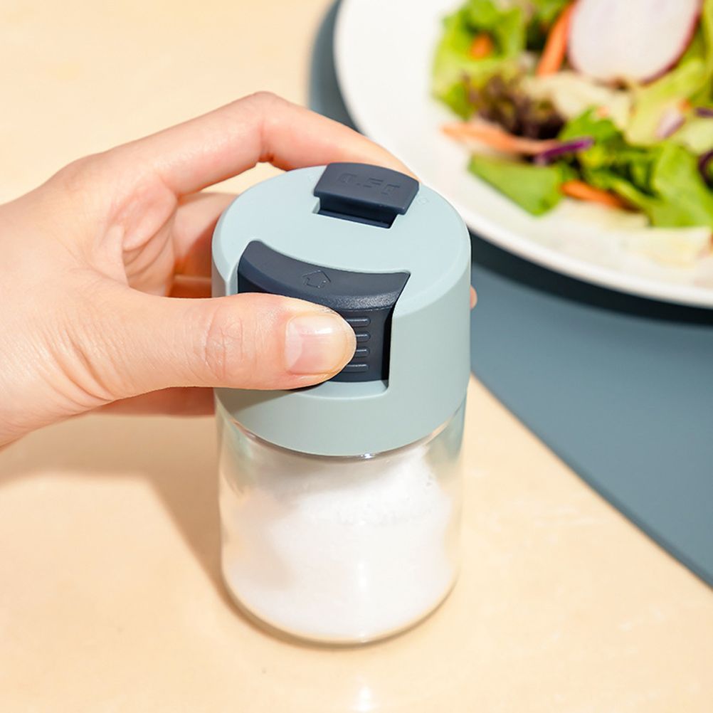 Push Type Salt Shaker Spice Jars with Lid Sealed Dust Proof Seasoning Jar Glass Bottle Kitchen Cooking Tools - Image 7