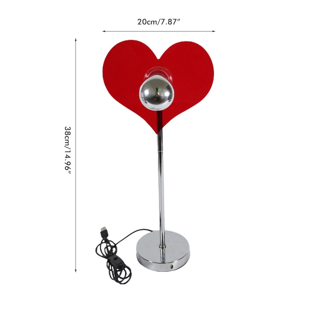 Love Heart Table Lamp Love Projection Lamp Heart Shaped LED Ambient Light Background Wall Decoration Gifts for Friends and Lovers - Image 3