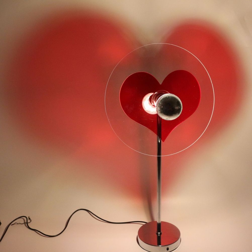 Love Heart Table Lamp Love Projection Lamp Heart Shaped LED Ambient Light Background Wall Decoration Gifts for Friends and Lovers - Image 8