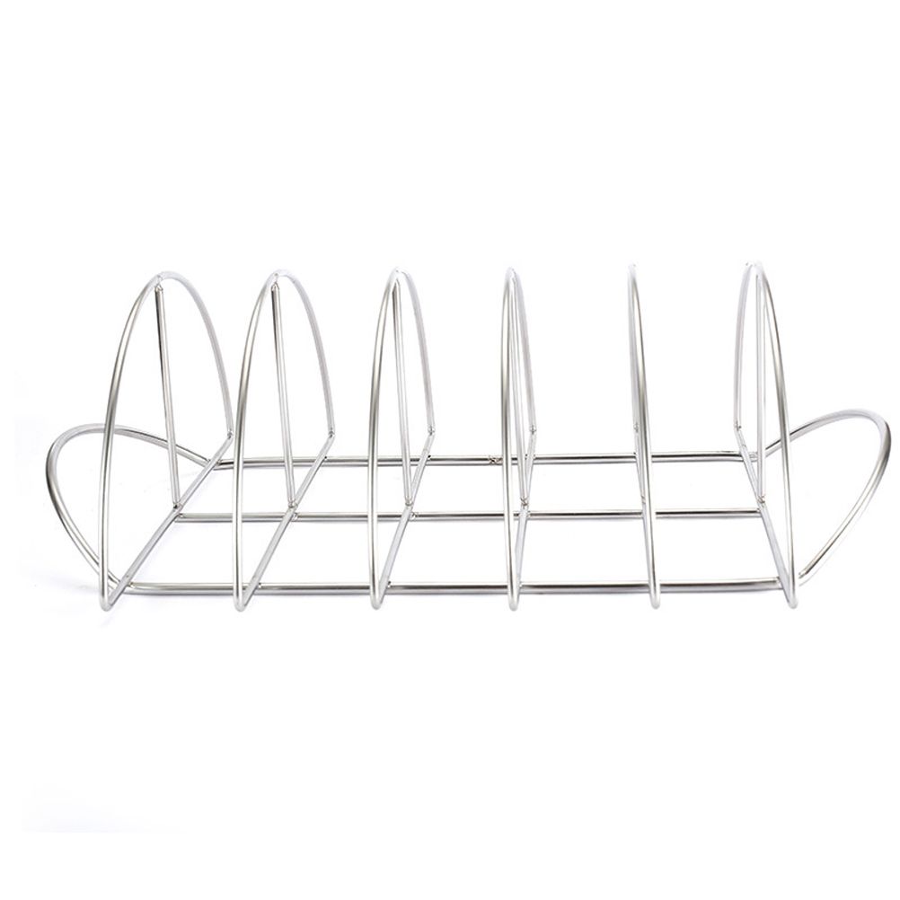 Stainless Steel Barbecue Bracket Rib Rack Barbecue Grilling Rack Non Stick Beef Steak Holder for Outdoor Picnic Barbecue Supplies - Image 5