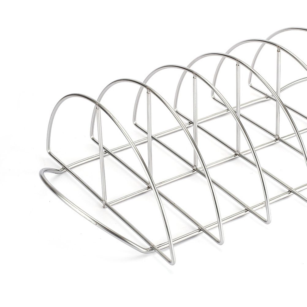 Stainless Steel Barbecue Bracket Rib Rack Barbecue Grilling Rack Non Stick Beef Steak Holder for Outdoor Picnic Barbecue Supplies - Image 6