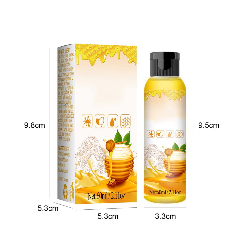 60ml Beeswax Care Spray Natural Beewax Spray Home Furniture Care Wooden Floor Beeswax Wax - Image 2
