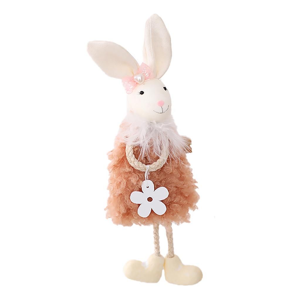 Cute Easter Hanging Bunny Ornaments Easter Bunny Figurine Decorations for Hanging on Trees Windows Easter Decor - Image 1