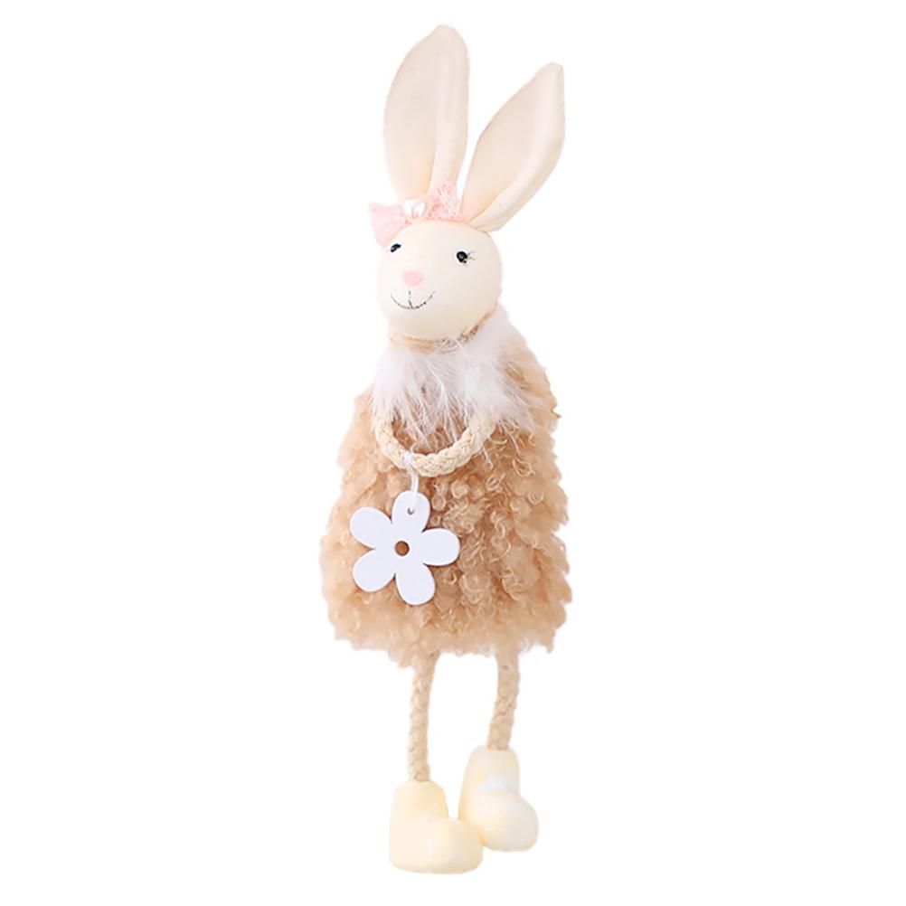 Cute Easter Hanging Bunny Ornaments Easter Bunny Figurine Decorations for Hanging on Trees Windows Easter Decor - Image 1
