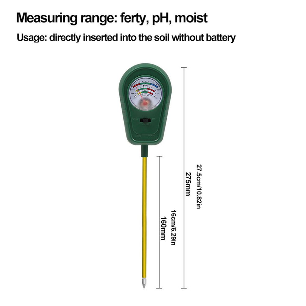 3 in 1 Soil Moisture Sunlight PH Tester Gardening Tool Kits for Plant Care Soil Meter for Garden Lawn Farm Indoor Outdoor - Image 2