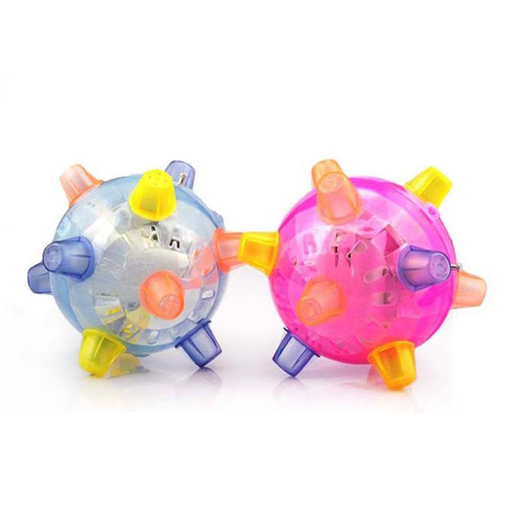 Pet Glowing Bouncing Ball Toy for Dogs Flashing Ball Elastic Flash LED Dog Toy with Light and Music Gift for Pets - Image 3
