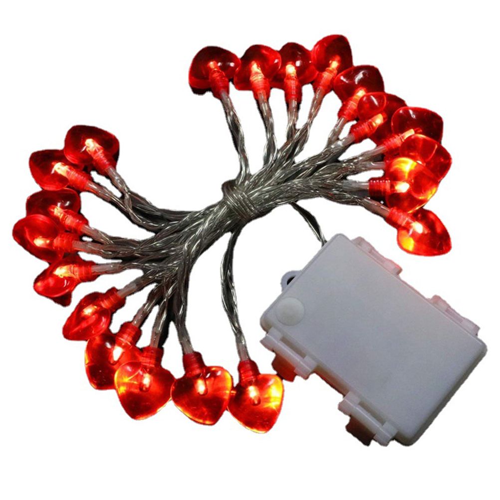Love Heart Shaped String Lights 6 Meter 40 Leds Heart Love Valentine Lights for Wedding Party Birthday Home Decor - Image 2
