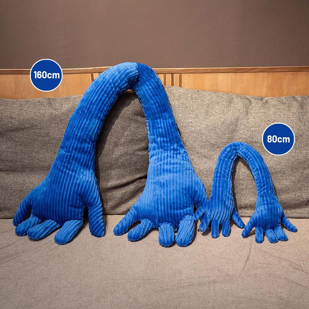Blue Hand Shape Plush Pillows Long Strip Palm Cushion for Home Travel and Camping Sofa Pillows - Image 6
