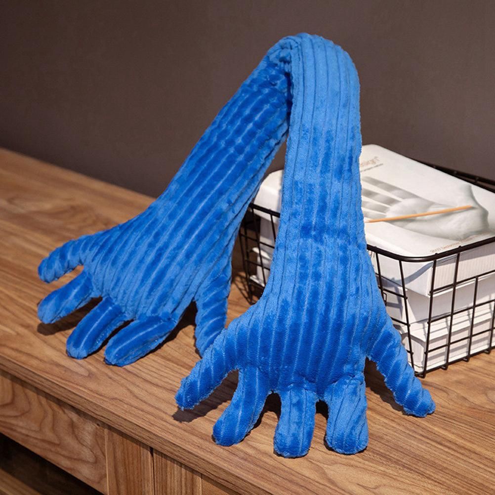 Blue Hand Shape Plush Pillows Long Strip Palm Cushion for Home Travel and Camping Sofa Pillows - Image 8